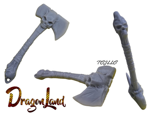 Resin Skull Axe Small