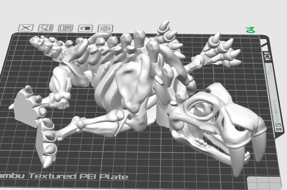 Skeleton Dinosaur Articulating Fidget Toy