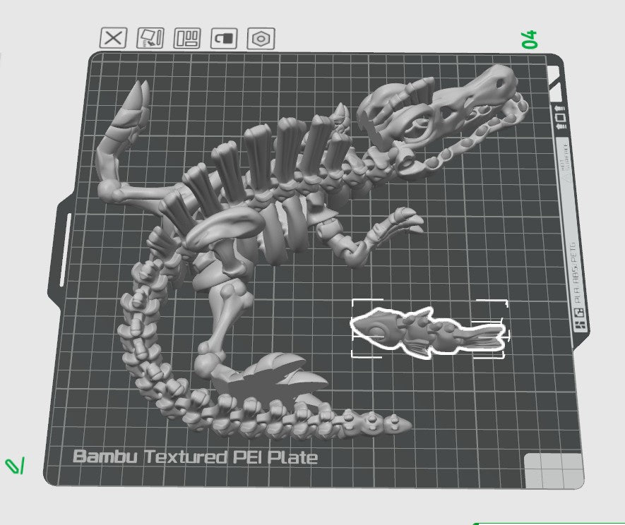 Skeleton Dinosaur Articulating Fidget Toy