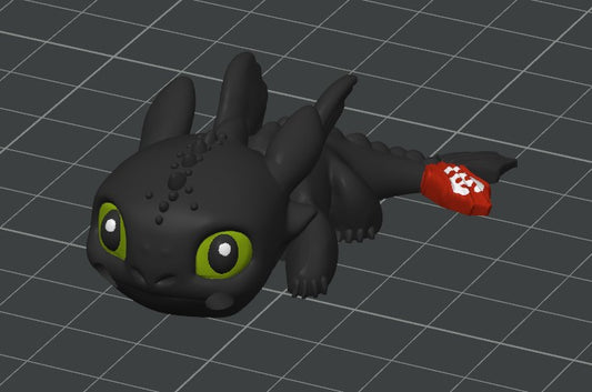 Toothless Dragon Painted Articulating Fidget Toy