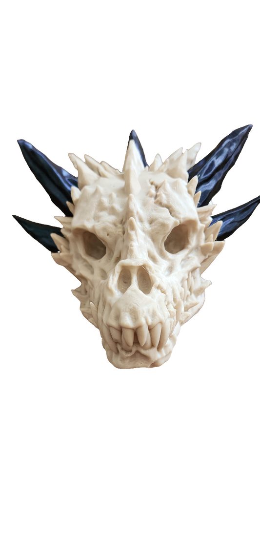 Crystal dragon Skull X-Large Wall Mount