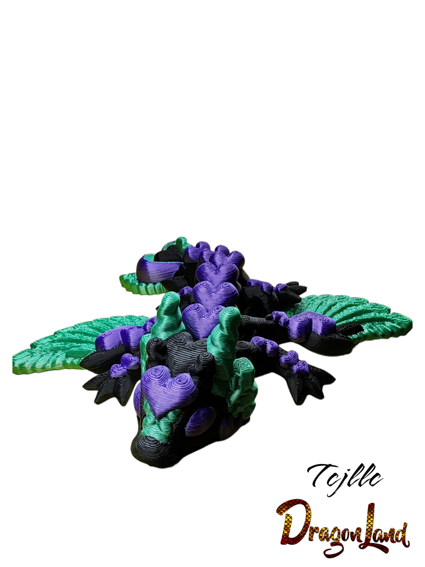 Small Heart Wing Dragon Painted