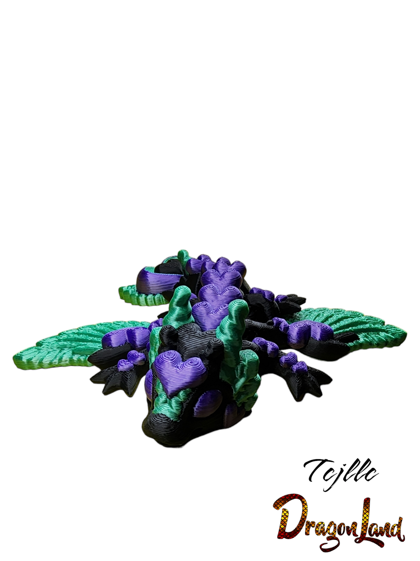 Small Heart Wing Dragon Painted