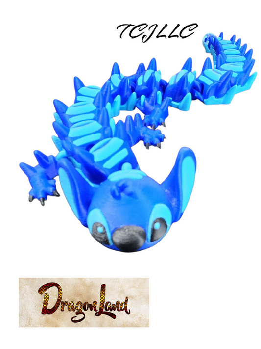 Stitch Dragon Painted