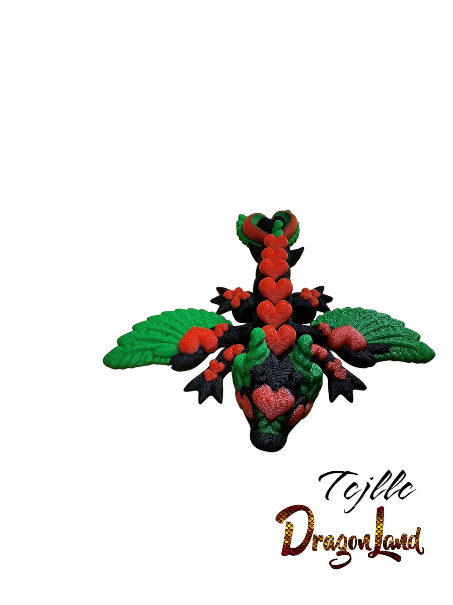 Small Heart Wing Dragon Painted