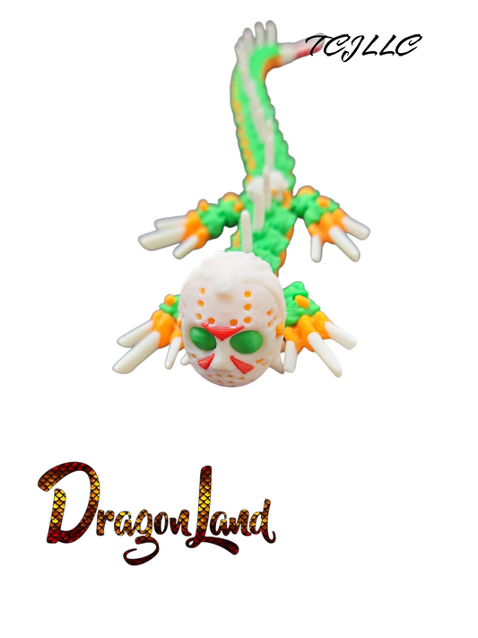 Jason Voorhees Painted Dragon Small - Fan Art