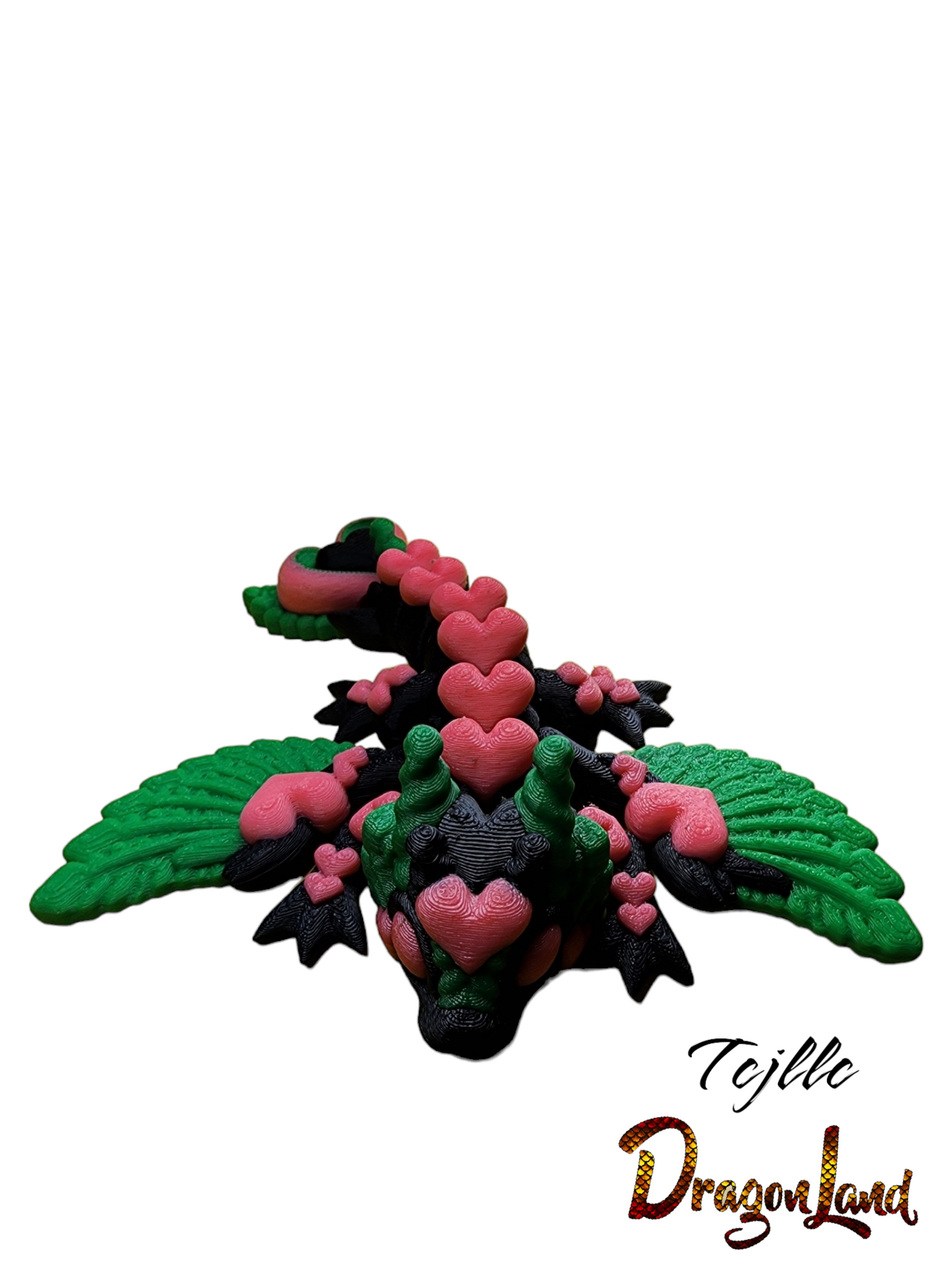 Small Heart Wing Dragon Painted