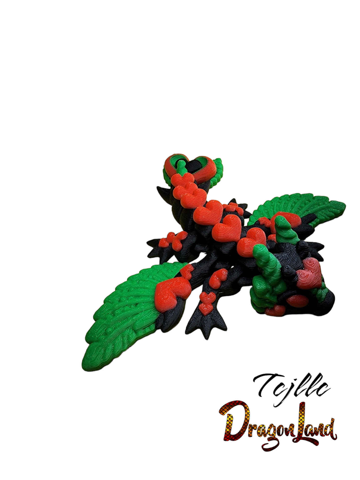 Small Heart Wing Dragon Painted