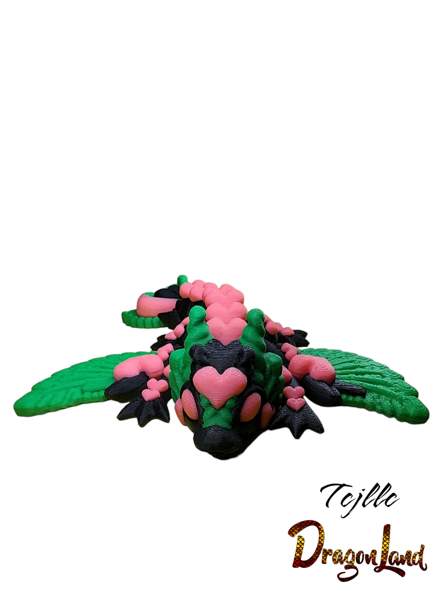 Small Heart Wing Dragon Painted